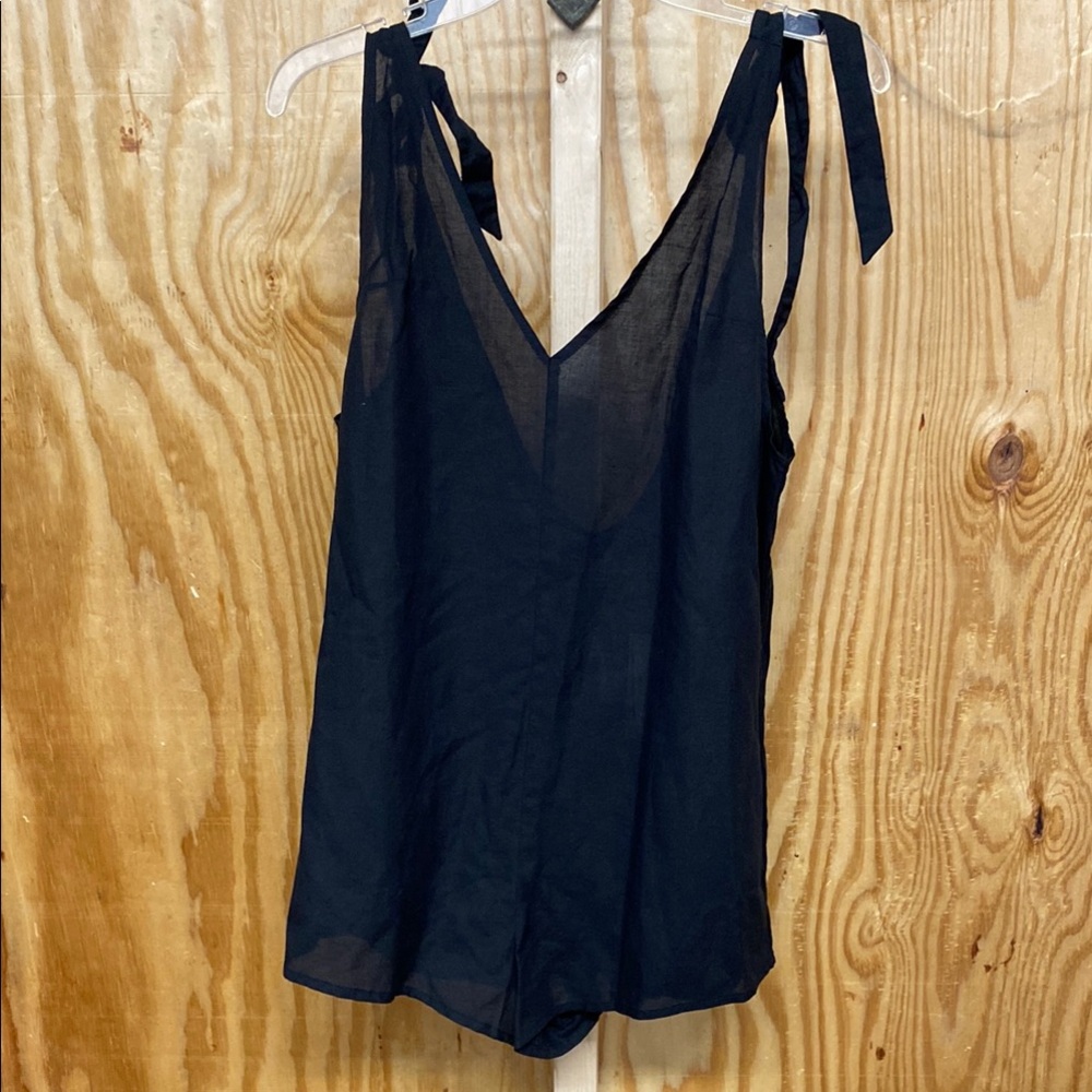 Victoria Secret Swim size S/P black romper/cover up NWT